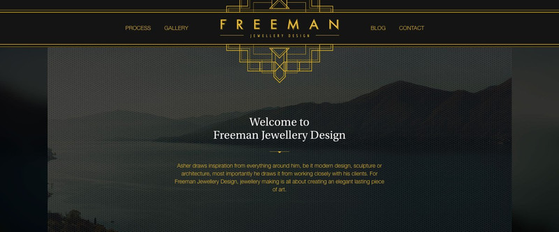 Freeman Jewellery website screenshot