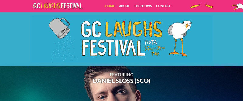 GC Laughs 2019 website screenshot