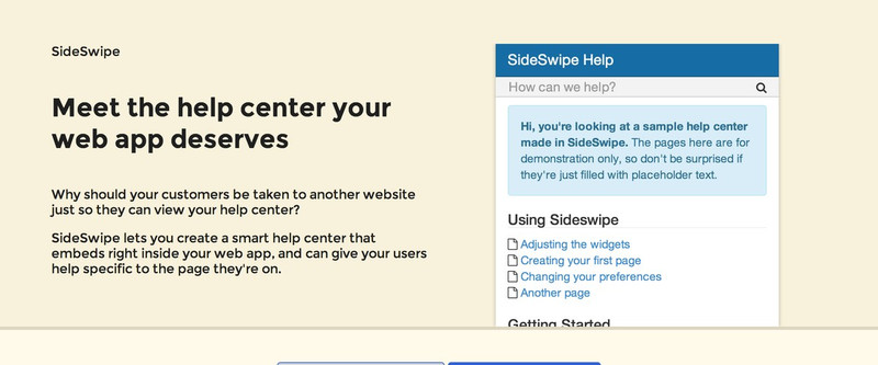 Sideswipe website screenshot